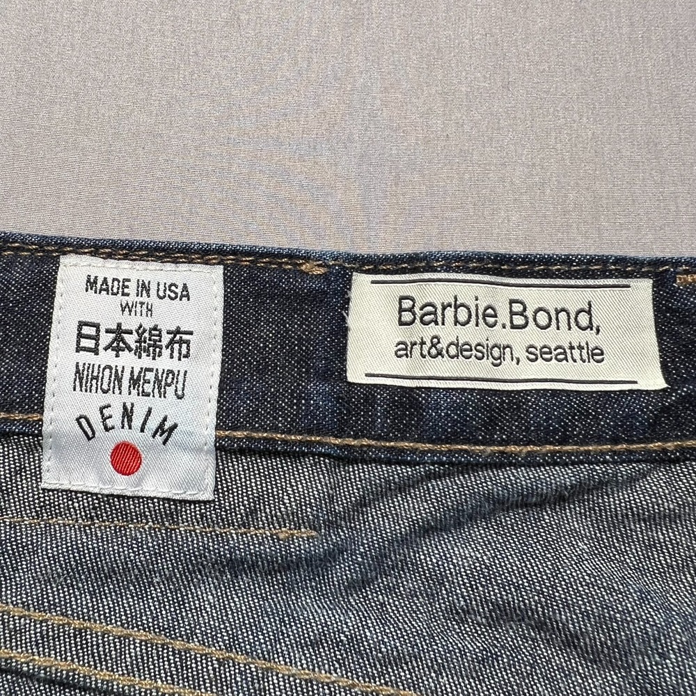 Rogue Territory Mens Blue Denim Stanton Mid Rise Slim Button Fly Jeans Size 30 - Picture 8 of 16